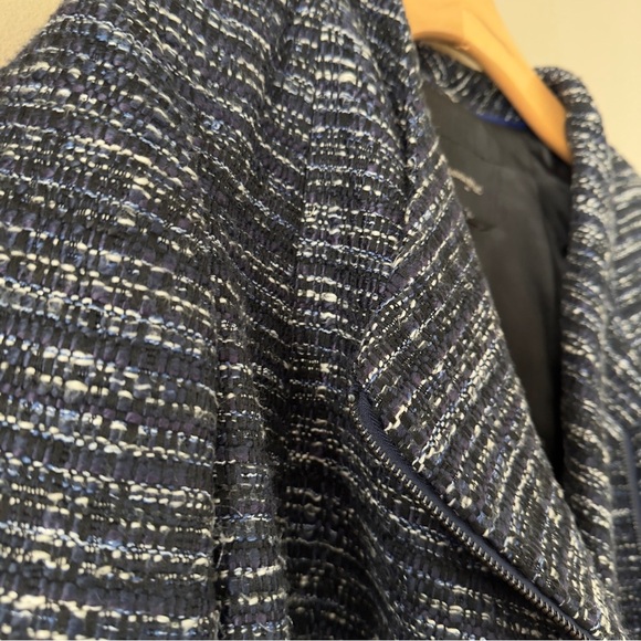 Banana Republic Heritage Collection Tweed Moto Jacket Size 10 - Picture 4 of 7